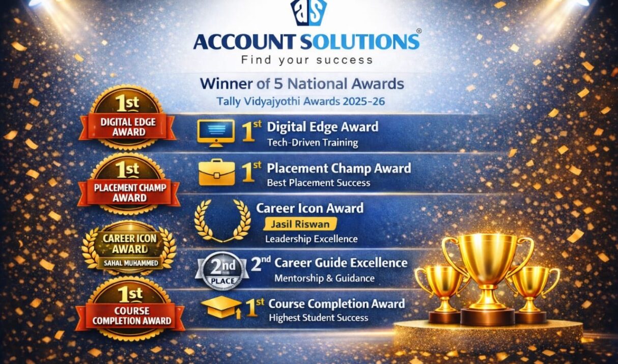 Accounts Solutions Wins 5 National-Level Awards at Tally Vidyajyothi Awards 2025–26